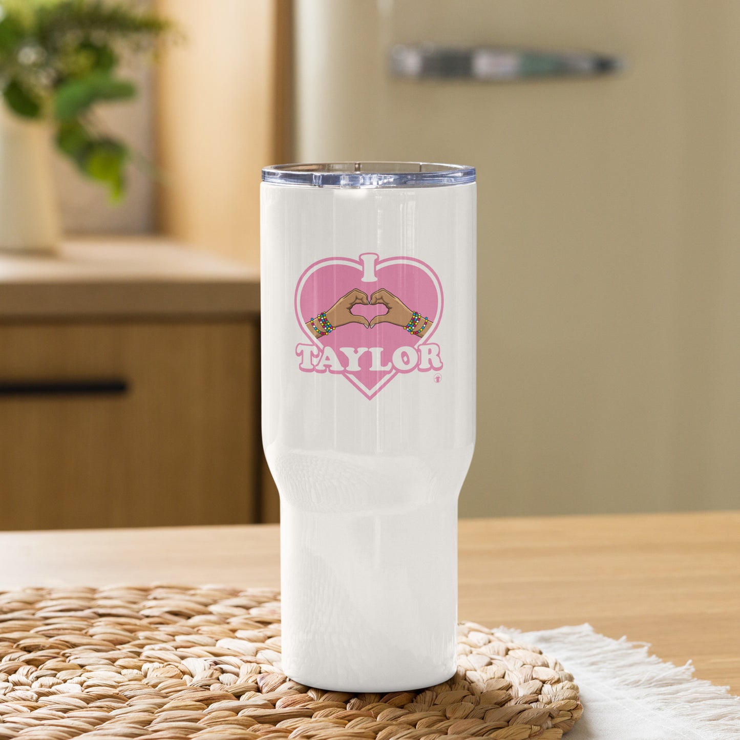 I Heart Taylor Travel Mug with Handle