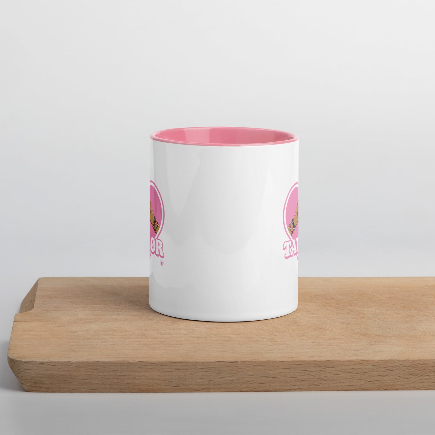 I Heart Taylor White & Pink Mug